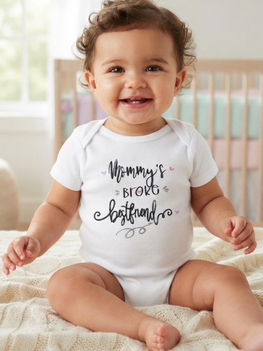 MOMMY'S broke best friends Gerber one piece 6-9 M new without tag